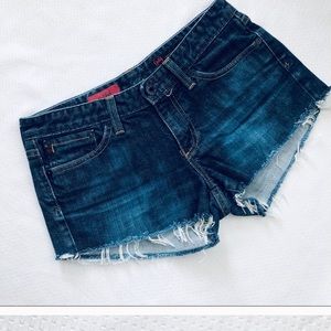 AG distressed Jean Shorts